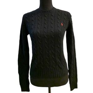 Classic Ralph Lauren Wool Cashmere cable knit  Sweater, Size small